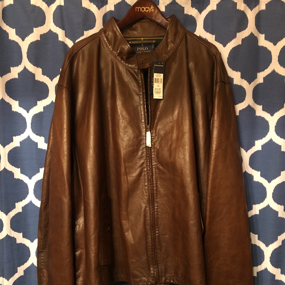 Ralph Lauren Polo mens 4XL leather jacket